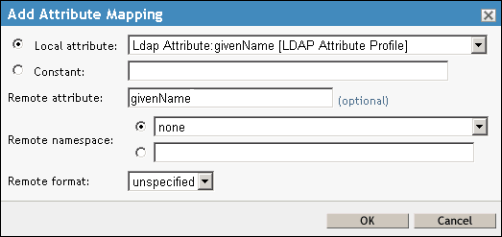 givenName attribute givenName attribute
