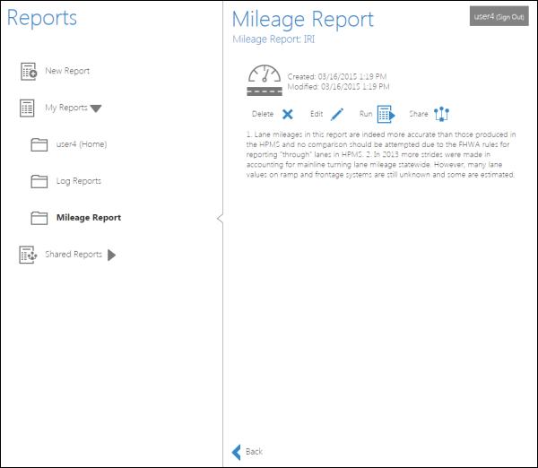 Choose a report for sharing Choose a report for sharing